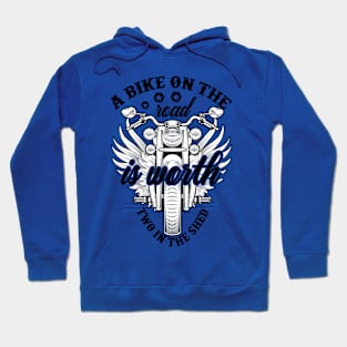 A bike on the road Hoodie